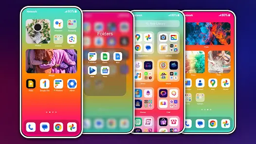 HiPhone Launcher OS Phone:Fast - скриншот 3