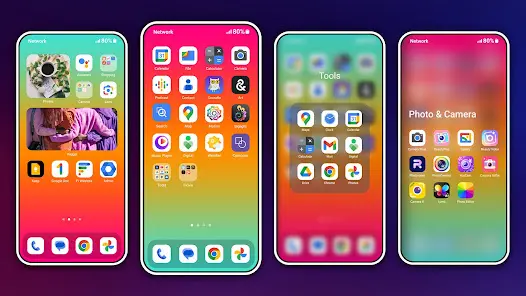 HiPhone Launcher OS Phone:Fast - скриншот 5