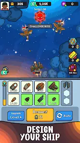 Idle Space: Ship Crafting RPG - скриншот 1