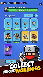 Tiny Warriors Rush - Idle TD - скриншот 1