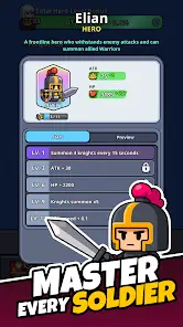 Tiny Warriors Rush - Idle TD - скриншот 3