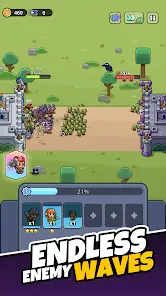Tiny Warriors Rush - Idle TD - скриншот 4
