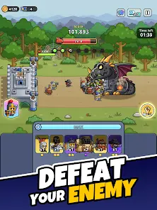 Tiny Warriors Rush - Idle TD - скриншот 8