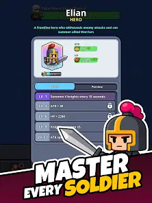Tiny Warriors Rush - Idle TD - скриншот 9