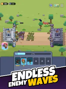 Tiny Warriors Rush - Idle TD - скриншот 10