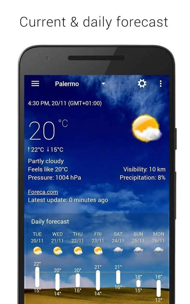 Sense Flip Clock & Weather - скриншот 2