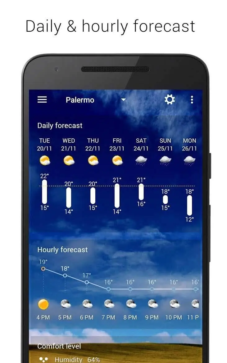 Sense Flip Clock & Weather - скриншот 3