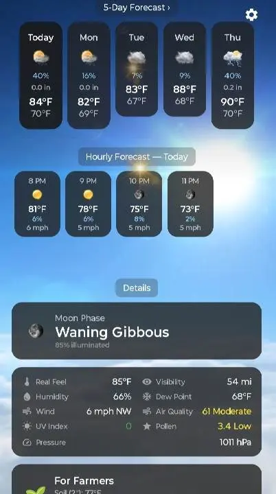 Sense Weather + Flip Clock - скриншот 2