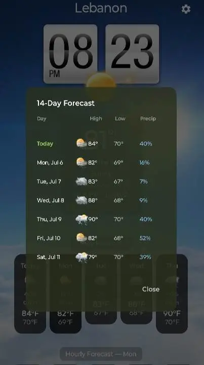 Sense Weather + Flip Clock - скриншот 4