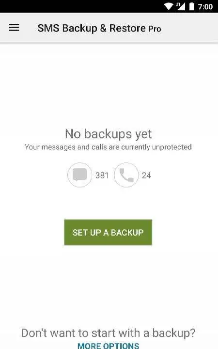 SMS Backup & Restore Pro - скриншот 1