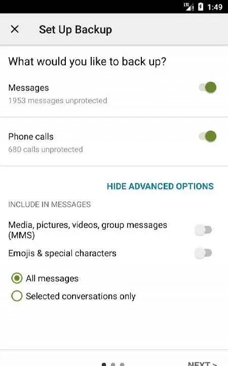SMS Backup & Restore Pro - скриншот 3
