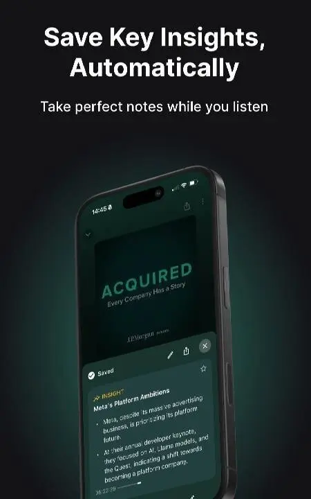 Snipd | AI Podcast Player - скриншот 2