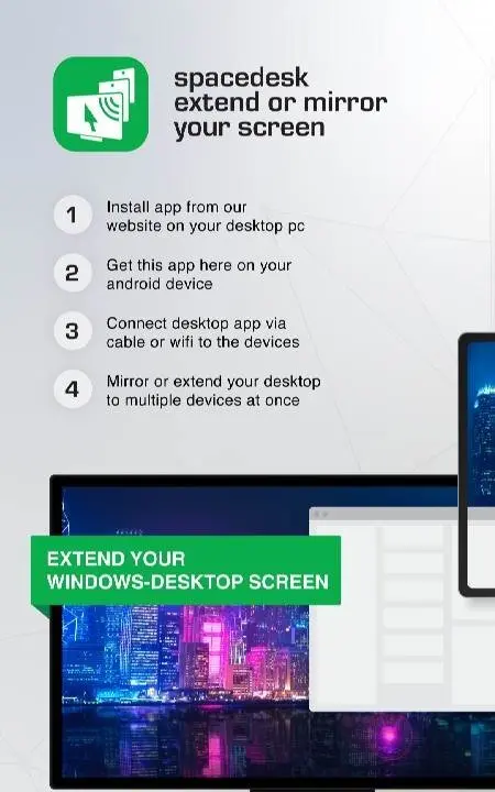 Spacedesk - USB Display for PC - скриншот 1