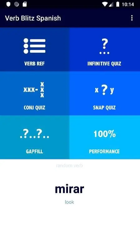 Spanish Verb Blitz Pro - скриншот 1