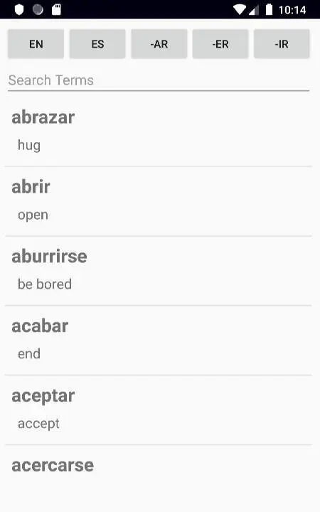 Spanish Verb Blitz Pro - скриншот 2
