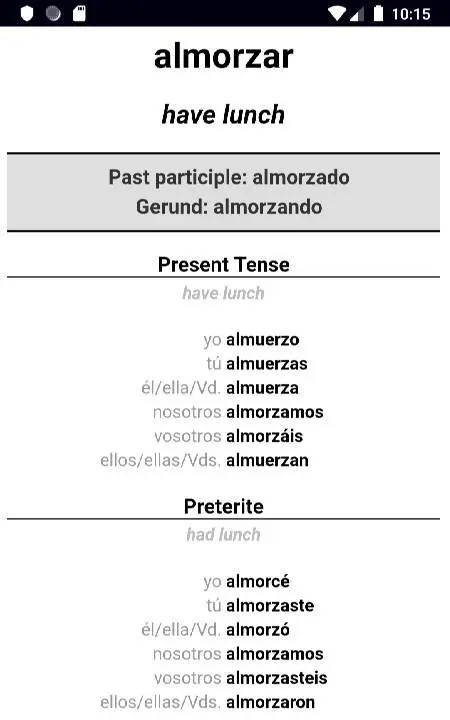 Spanish Verb Blitz Pro - скриншот 3