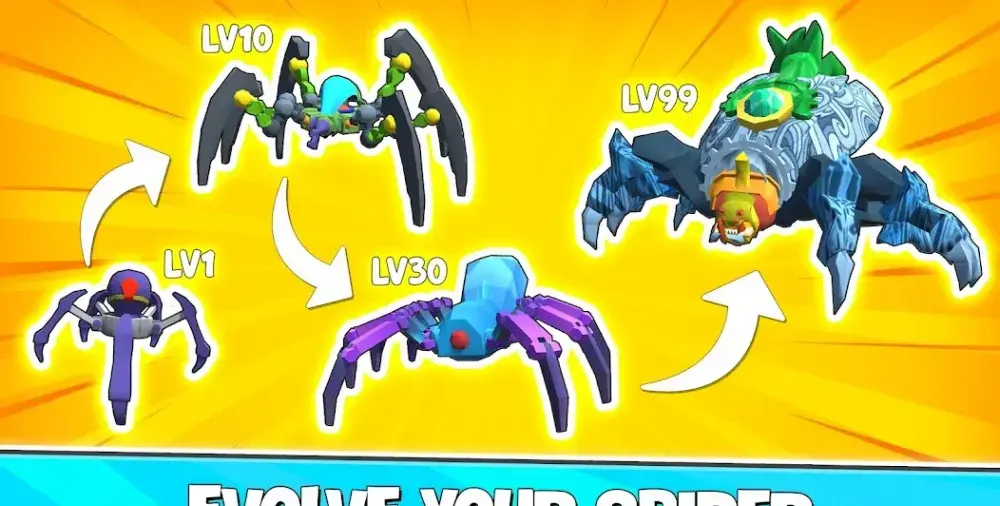 Spider Evolution Runner Game - скриншот 2