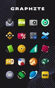 Graphite Icon Pack - скриншот 1