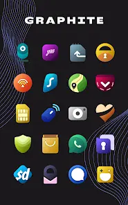 Graphite Icon Pack - скриншот 2