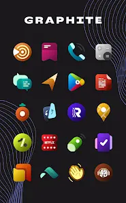 Graphite Icon Pack - скриншот 3