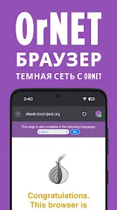 OrNET браузер - скриншот 1