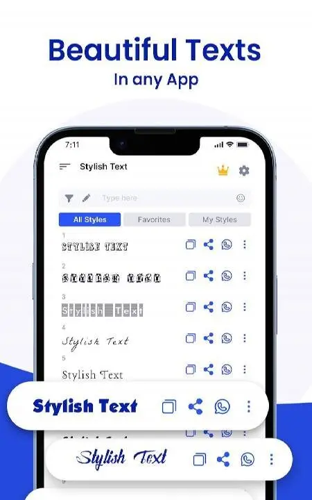 Stylish Text - Font Style - скриншот 1