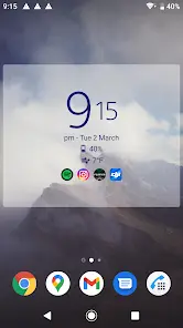 Digital Clock Widget Xperia - скриншот 1