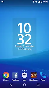Digital Clock Widget Xperia - скриншот 2