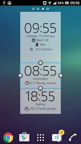 Digital Clock Widget Xperia - скриншот 3