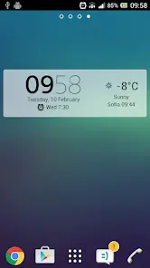 Digital Clock Widget Xperia - скриншот 6