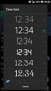 Digital Clock Widget Xperia - скриншот 7