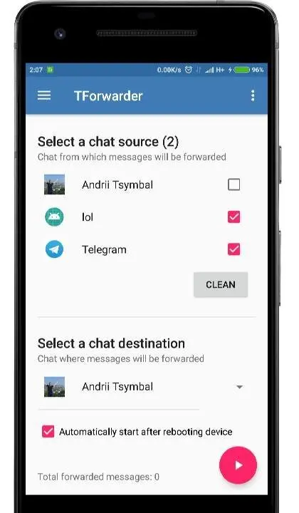 TForwarder - message forwarder - скриншот 3