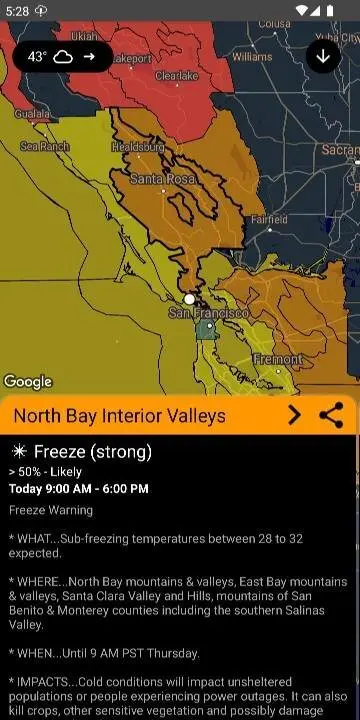 UnWX (Severe Weather Alerts) - скриншот 2