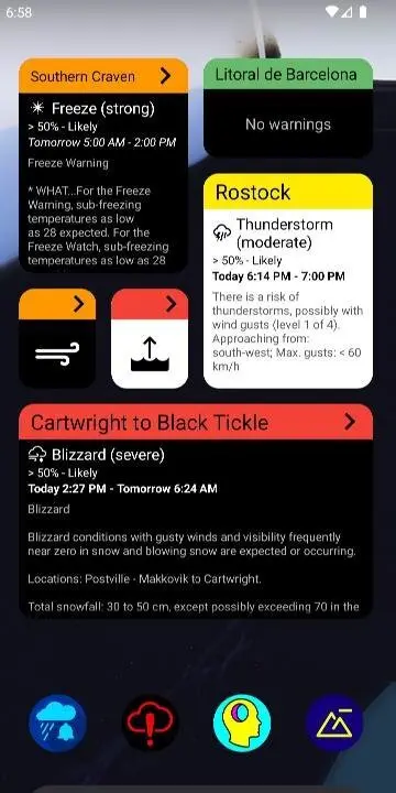 UnWX (Severe Weather Alerts) - скриншот 4