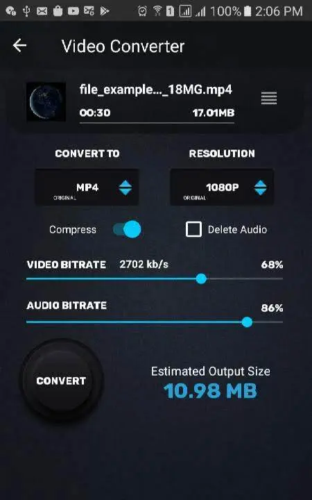 Video Converter, Compressor - скриншот 3