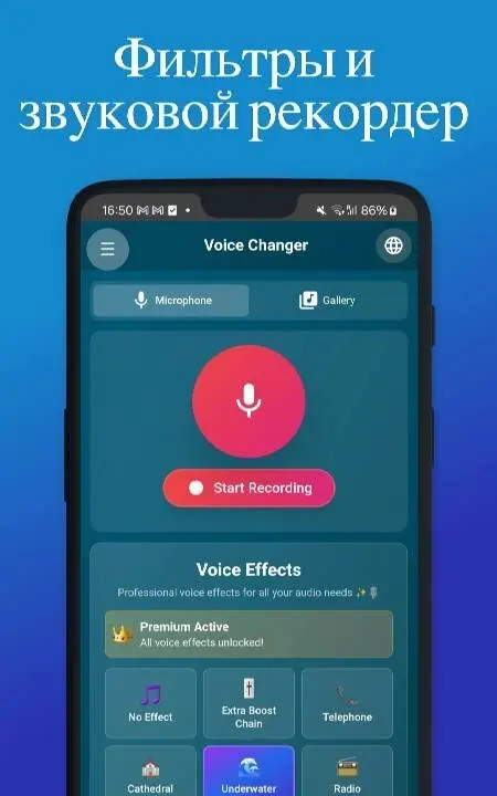 Voice Changer - Funny Effects - скриншот 4