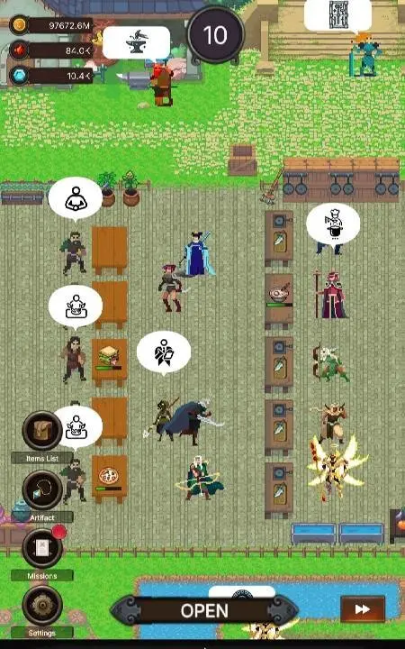 Wallside Restaurant: Idle RPG - скриншот 3