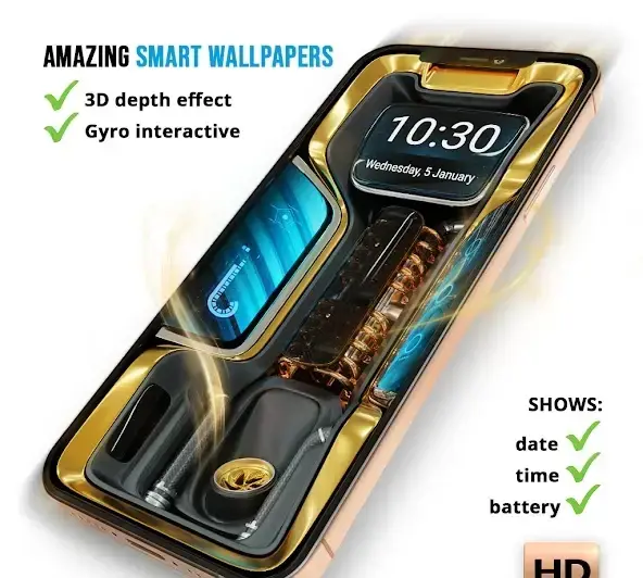 Wave Live Wallpapers Maker 3D - скриншот 1