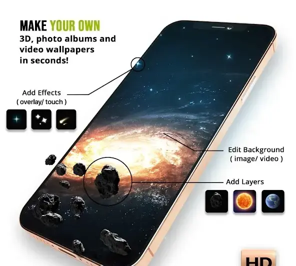 Wave Live Wallpapers Maker 3D - скриншот 6
