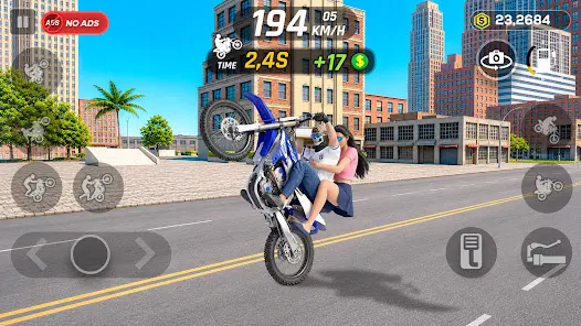 Wheelie Master: Moto Ride 3D - скриншот 2