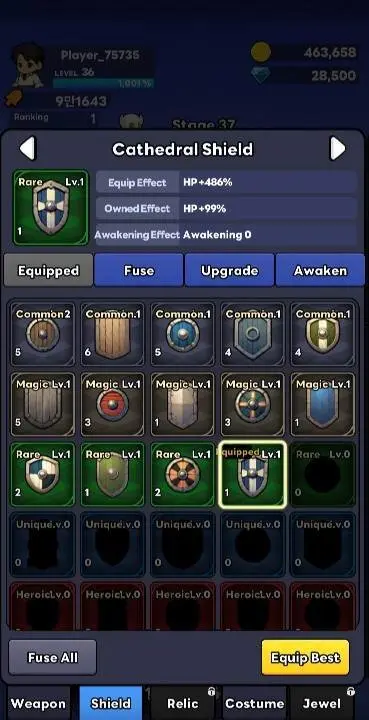 Webtoon Hero: Idle RPG - скриншот 3