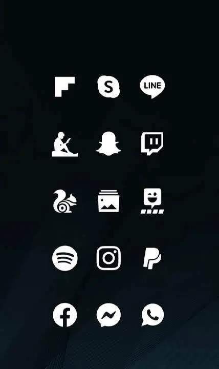 Whicons - White Icon Pack - скриншот 1