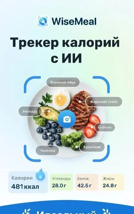 WiseMeal: AI Calorie Tracker - скриншот 1