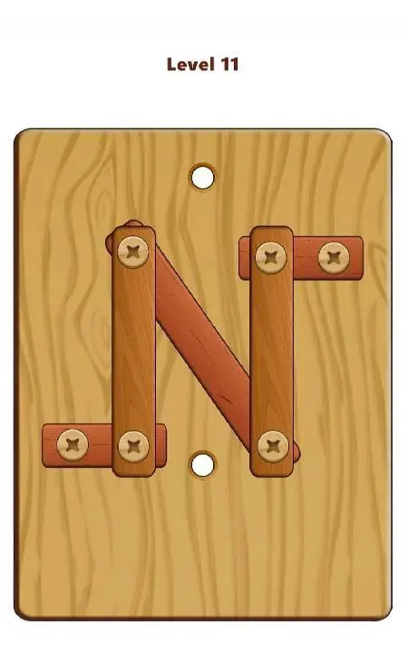 Wood Nuts & Bolts Puzzle - скриншот 1