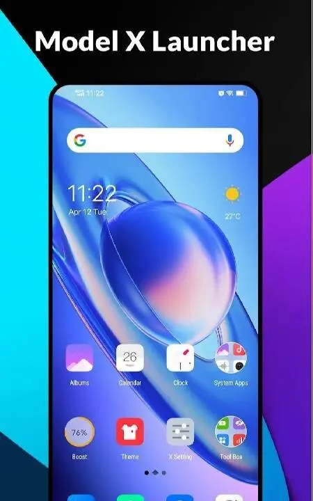 X Launcher - Model x launcher - скриншот 1