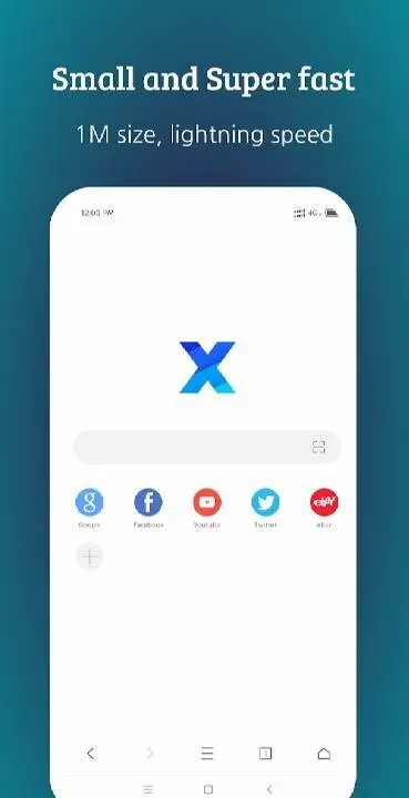 XBrowser - Super fast and Powerful - скриншот 1