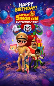Little Singham Super Skater - скриншот 7