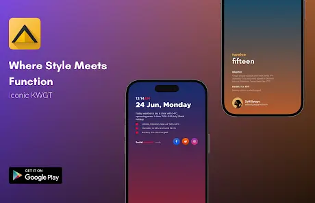 Iconic KWGT - скриншот 2