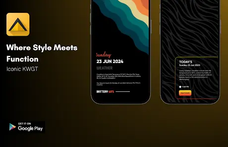 Iconic KWGT - скриншот 4