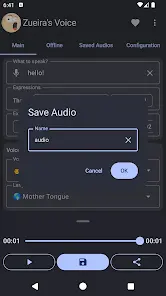 Zueira’s Voice: Text to Speech - скриншот 2
